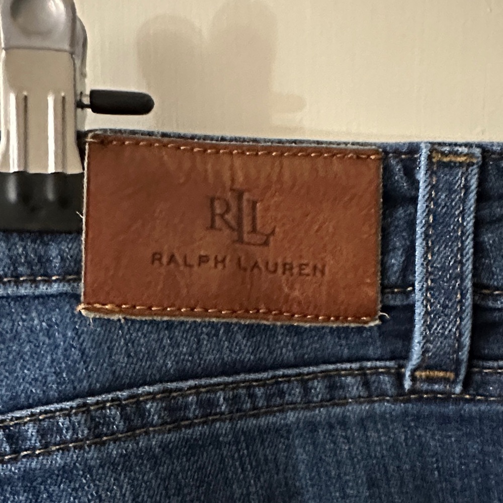 Lauren Ralph Lauren Blue Denim Bootcut Jeans with Contrast Stitching - Picture 3 of 4